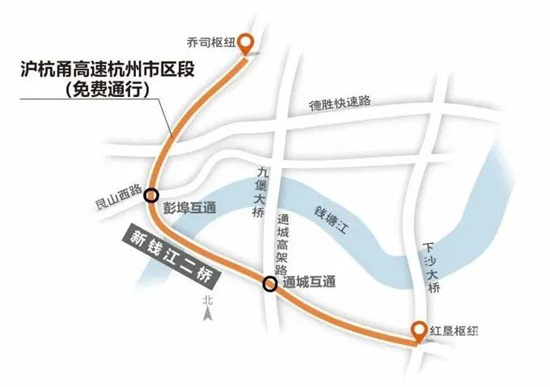 在沪杭甬高速杭州市区段改建之前,走这一段过江去萧山等地,都需要收取